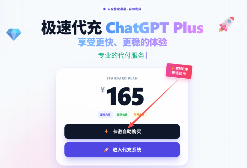 GPTPLUS一键自动充值系统