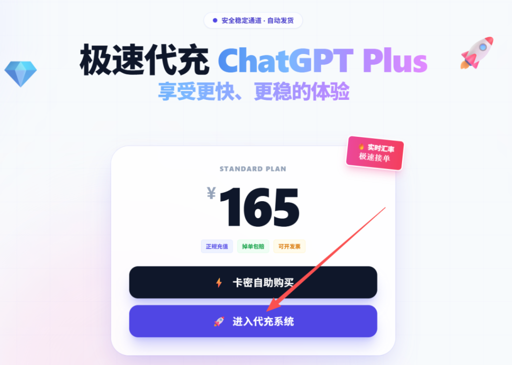 GPTPLUS一键自动充值系统