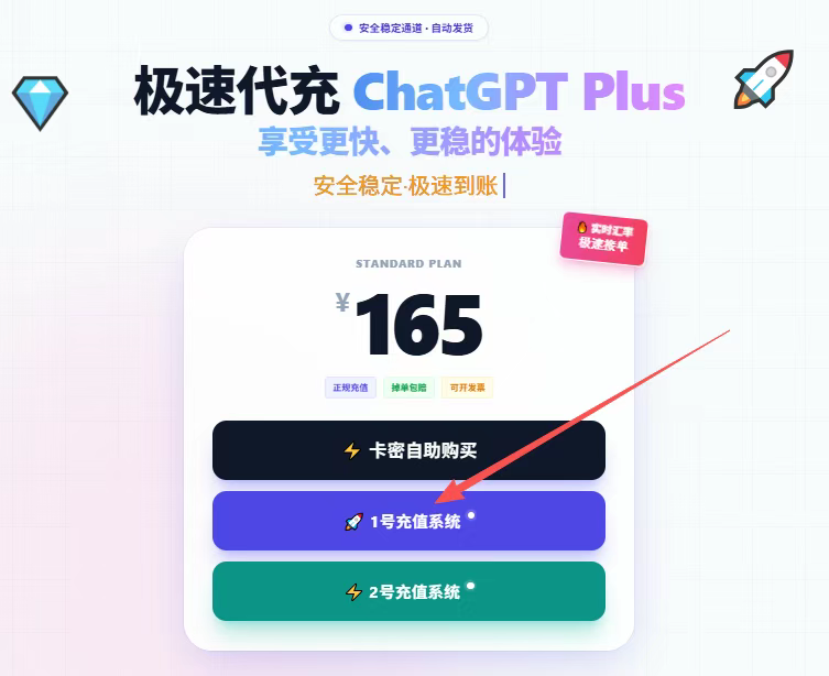 GPTPLUS一键自动充值系统