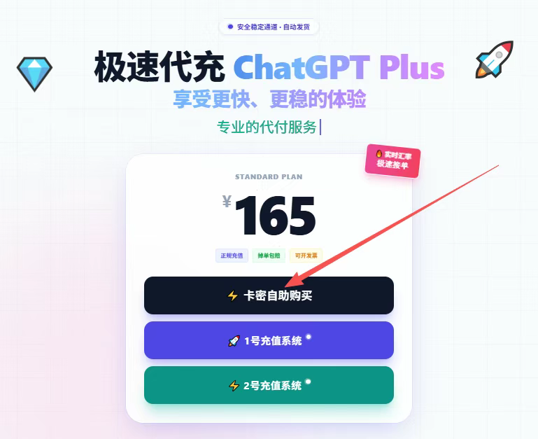 GPTPLUS一键自动充值系统